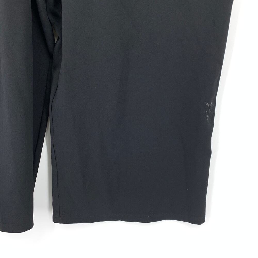 Lark & Ro Short Sleeve Wide Leg Jumpsuit Womens Size 16 Solid Black NEW *NO BELT - Picture 6 of 7